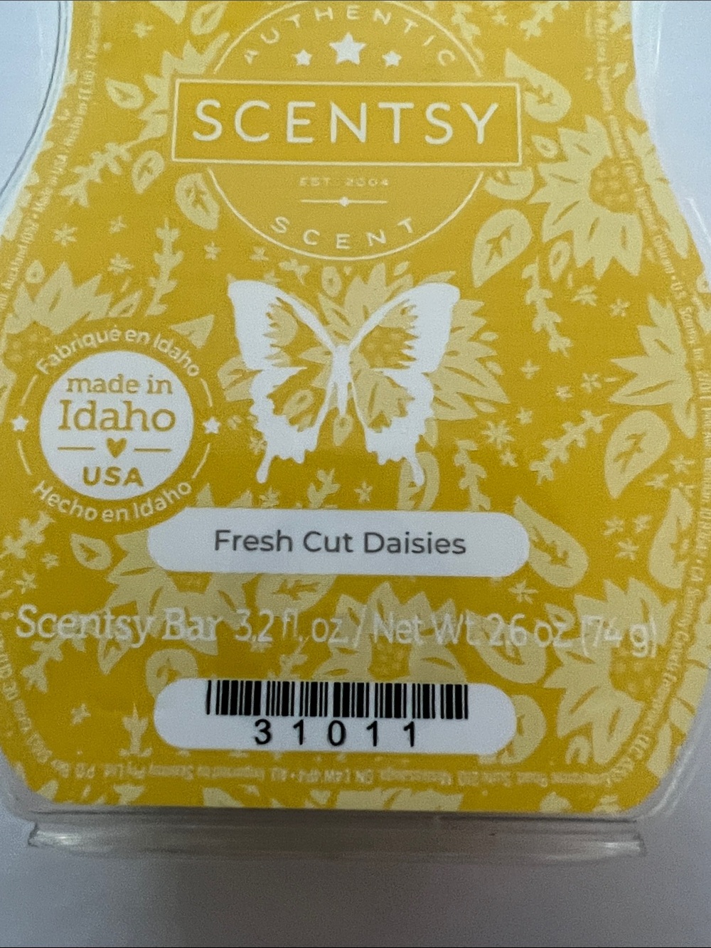 RETIRED/DISCONTINUED Scentsy Fresh Cut Daisies Wax Bar - Picture 2 of 3